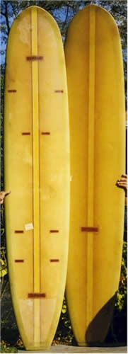 Weber Performers from the 60's with multi logo deck.  Classic Longboard Surfboards 